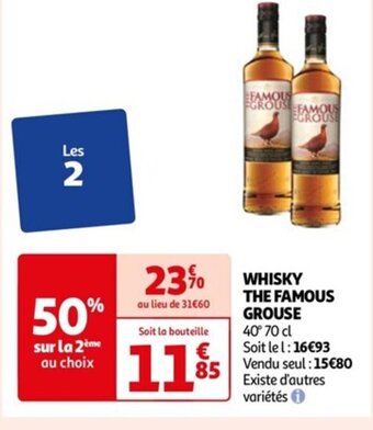 Auchan WHISKY THE FAMOUS GROUSE offre