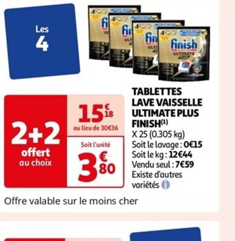 Auchan TABLETTES LAVE VAISSELLE offre