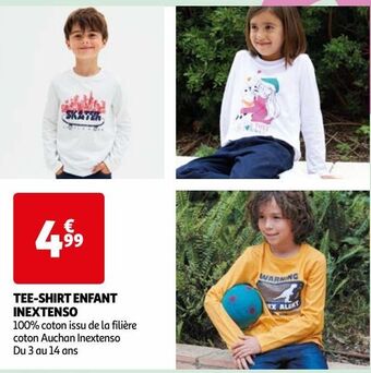 Auchan Tee-shirt enfant inextenso offre