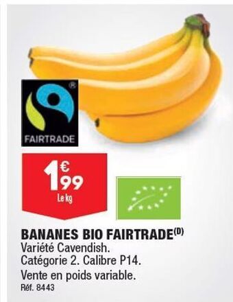 ALDI Bananes bio fairtrade offre
