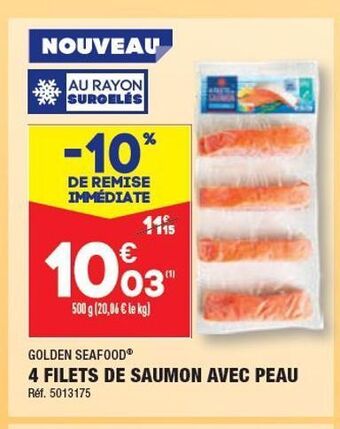 ALDI 4 filets de saumon avec peau offre