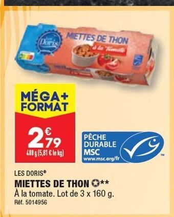 ALDI Miettes de thon offre