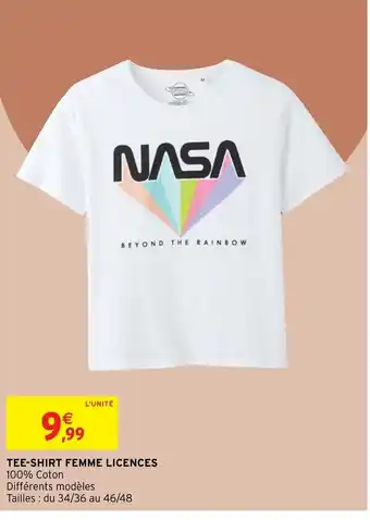 Intermarché Tee-Shirt Femme Licences offre