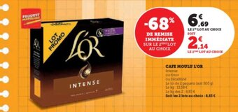 Super U CAFE MOULU L'OR offre