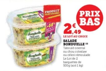 Super U SALADE BONDUELLE (2) offre