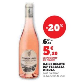Super U ILE DE BEAUTE IGP TERRAZZA D'ISULA offre