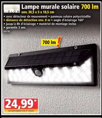 Norma Lampe murale solaire offre