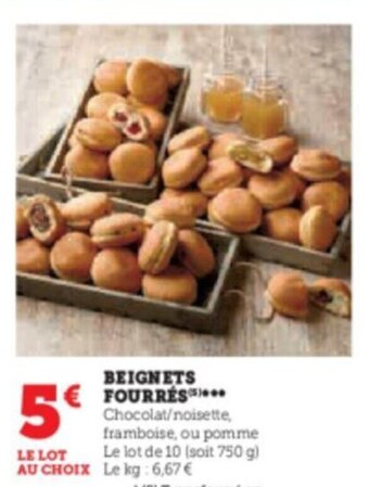 Super U BEIGNETS FOURRES offre