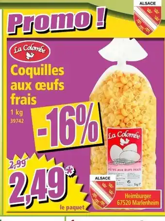 Coquilles aux œufs frais