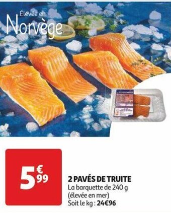 Auchan 2 PAVÉS DE TRUITE offre