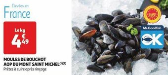 Auchan MOULES DE BOUCHOT AOP DU MONT SAINT MICHEL offre