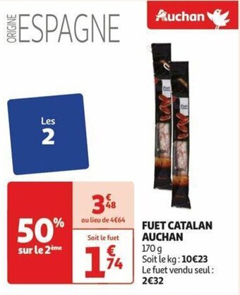 Auchan FUET CATALAN AUCHAN offre