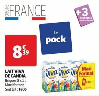 Auchan LAIT VIVA DE CANDIA offre