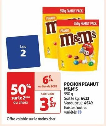 Auchan POCHON PEANUT M&M'S offre