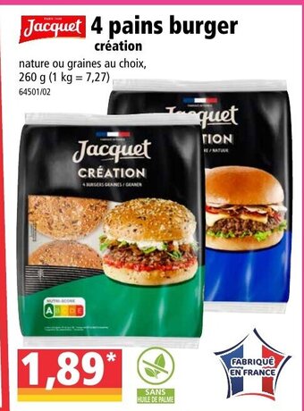 Norma 4 Pains burger offre