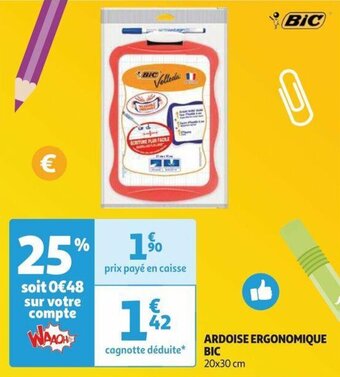 Auchan ARDOISE ERGONOMIQUE BIC offre