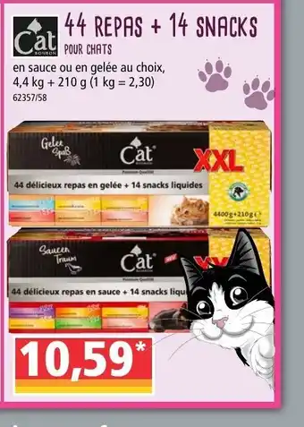 Norma 44 Repas + 14 snacks offre