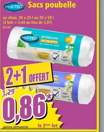 Norma Sacs poubelle offre