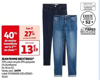 Auchan JEAN FEMME INEXTENSO* offre