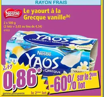 Norma Le yaourt à la grecque vanille offre