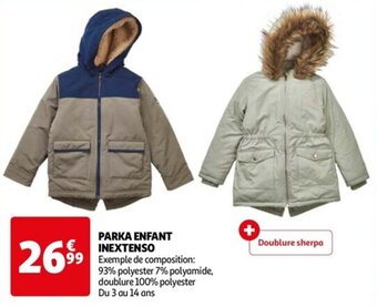 Auchan PARKA ENFANT INEXTENSO offre