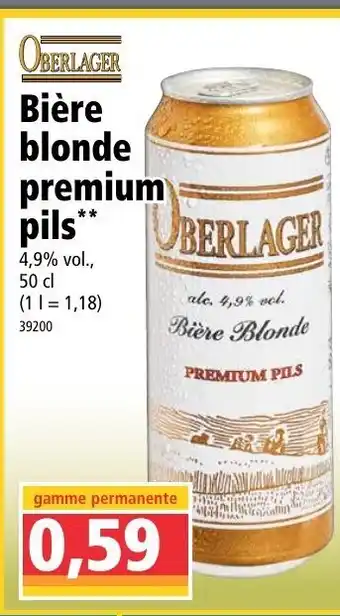 Norma Bière blonde premium pils offre