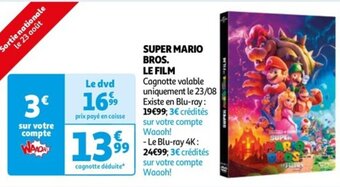 Auchan SUPER MARIO BROS. LE FILM offre