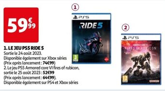 Auchan LE JEU PS5 RIDE 5 offre