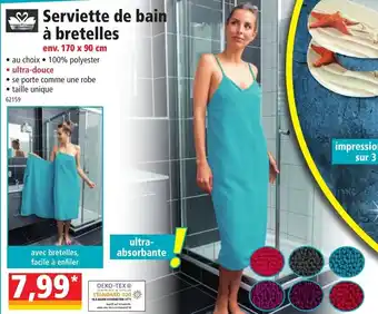 Norma Serviette de bain à bretelles offre