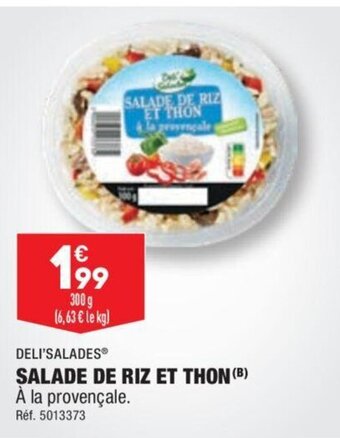 ALDI SALADE DE RIZ ET THON (B) offre