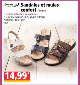Norma Sandales et mules confort offre