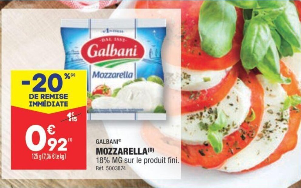 Promo MOZZARELLA (D) chez ALDI