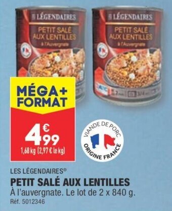 ALDI PETIT SALE AUX LENTILLES offre