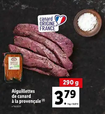 Lidl Aiguillettes de canard à la provençale offre