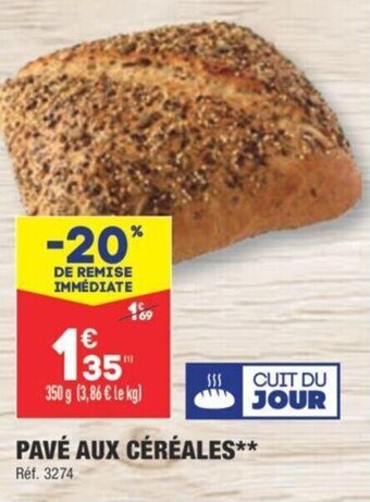 ALDI PAVÉ AUX CÉRÉALES** offre