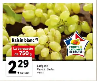 Raisin blanc