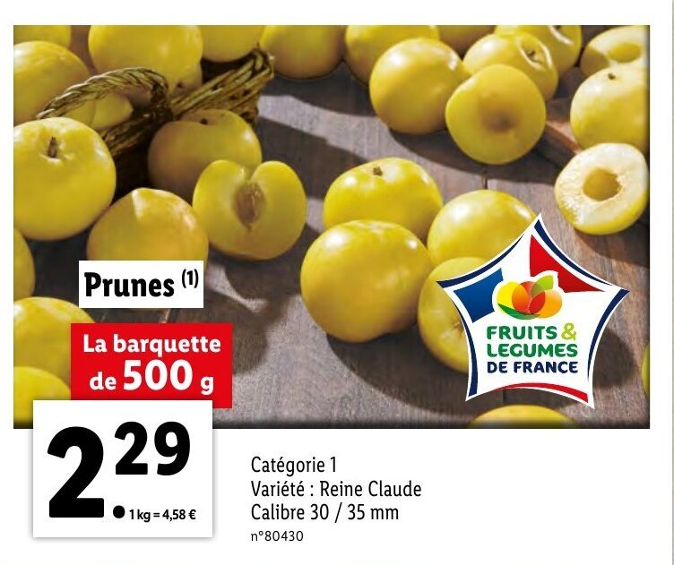 Promo Prunes chez Lidl