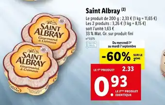 Lidl Saint albray offre