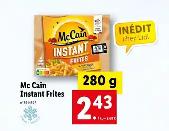 Lidl Mc cain instant frites offre