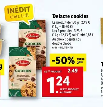 Lidl Delacre cookies offre