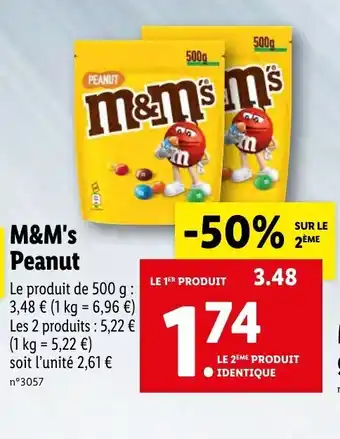 Lidl M&M's peanut offre