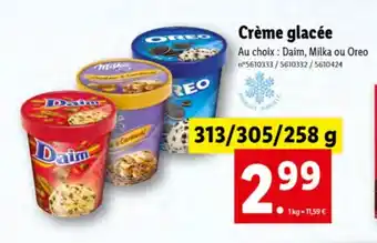 Lidl Crème glacée offre