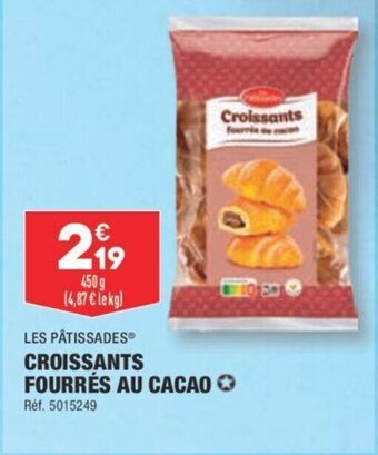 LES PĂTISSADES CROISSANTS FOURRĂS AU CACAO