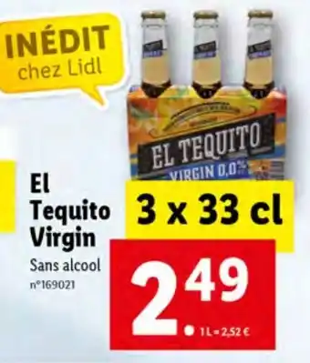 Lidl El tequito virgin offre