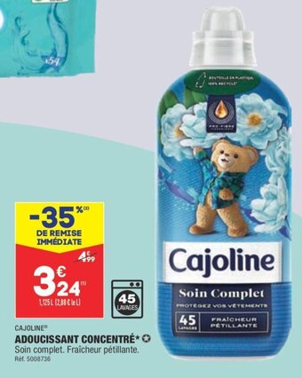 ALDI CAJOLINE® ADOUCISSANT CONCENTRÉ* offre