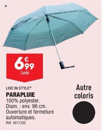 ALDI LIVE IN STYLEⓇ PARAPLUIE offre
