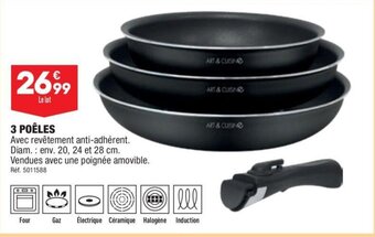 ALDI 3 POÊLES offre