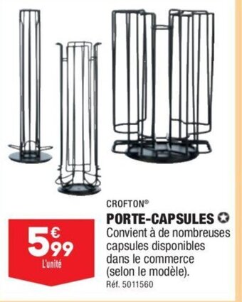 ALDI CROFTONⓇ PORTE-CAPSULES Convient à de nombreuses capsules disponibles dans le commerce (selon le modèle). offre