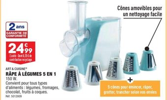 ALDI RÂPE À LÉGUMES 5 EN 1 150 W. offre