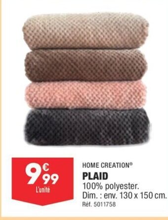 ALDI HOME CREATION® PLAID offre